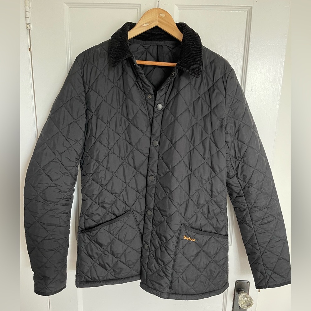 Barbour Heritage Quilted Jacket, Black, Large